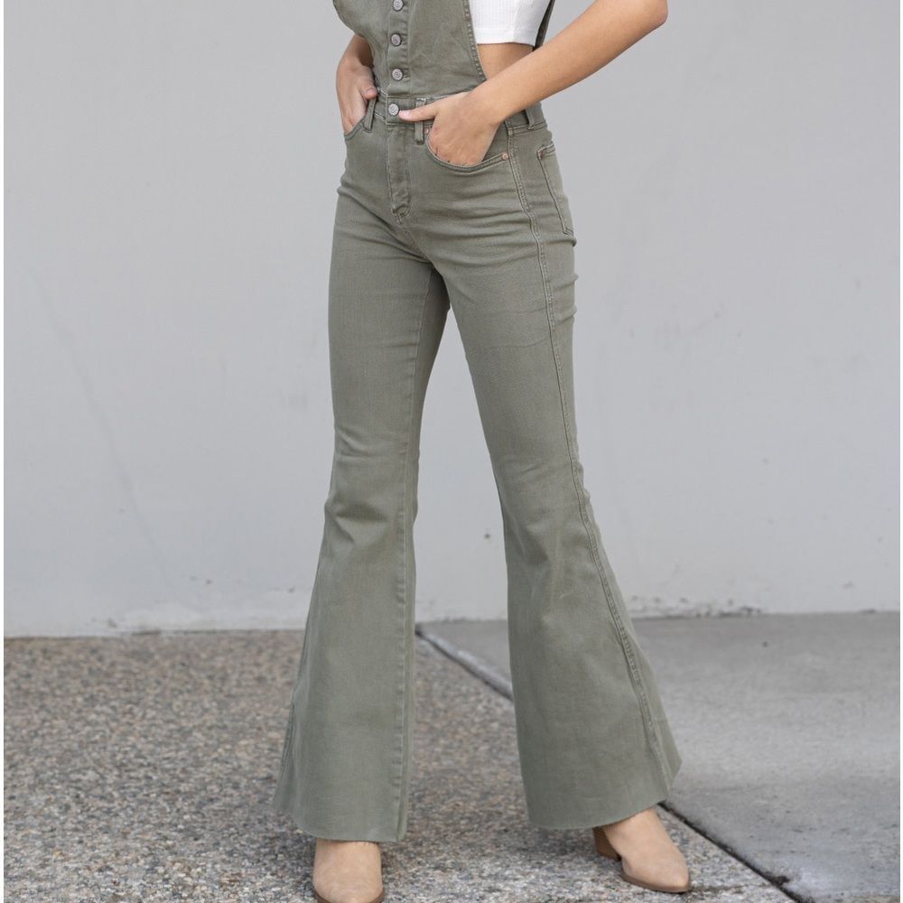Judy Blue Full Size Kelsey Flare Tummy Control Overalls